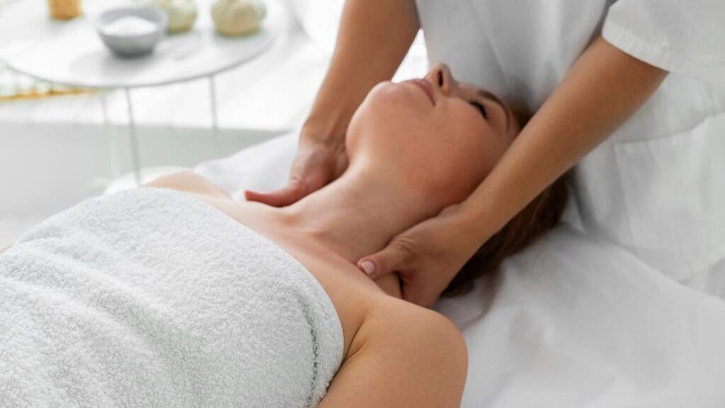 Relaxing massage therapy room at ARZ Langley